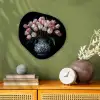 Bloemen - Roze - Tulpen - Vaas Wandcirkel Organisch Forex 3mm klein -sfeer2