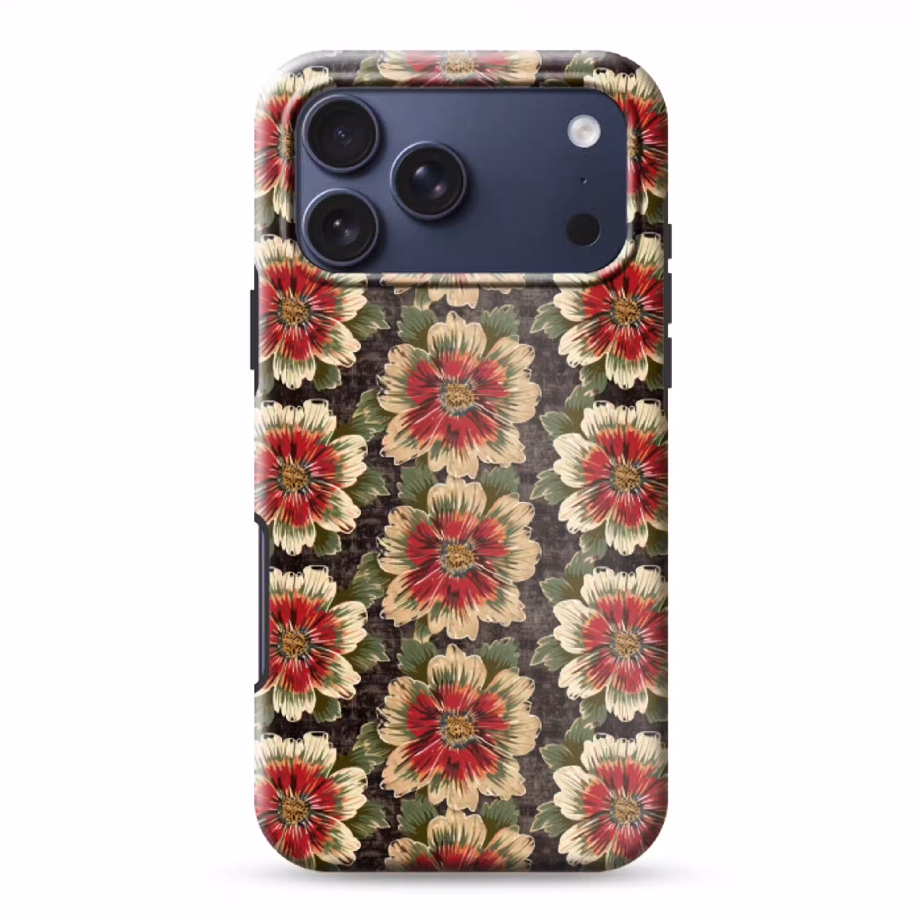 Bloemen - Klassiek - Patroon - Rood Toughcase MagSafe Apple iPhone 17 Pro Max klein 1019 -3d