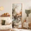 Abstract - Beige - Verf - Kunst - Natuur - Bloemen deurposter klein -sfeer2