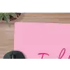 Toedeloe - Roze - Minimalistisch muismat rubber klein -closeup
