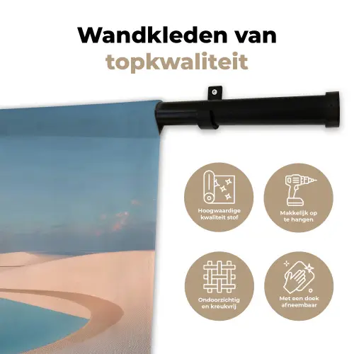 Duinen - Waterplas - Oneindige rust Wandkleed katoen klein -sfeer2