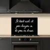 Ik kook niet - Spreuken - Koken - Humor - Quotes keuken achterwand spatscherm klein -sfeer1