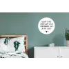Spreuken - Geluk is het enige wat zich verdubbelt - Quotes Wandcirkel aluminium klein -slaapkamer