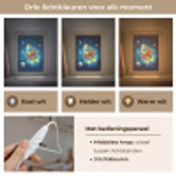 Raket - Ruimte - Planeten - Kinderen - Jongen Light Box met kabel klein -USP_lichtkleurNL