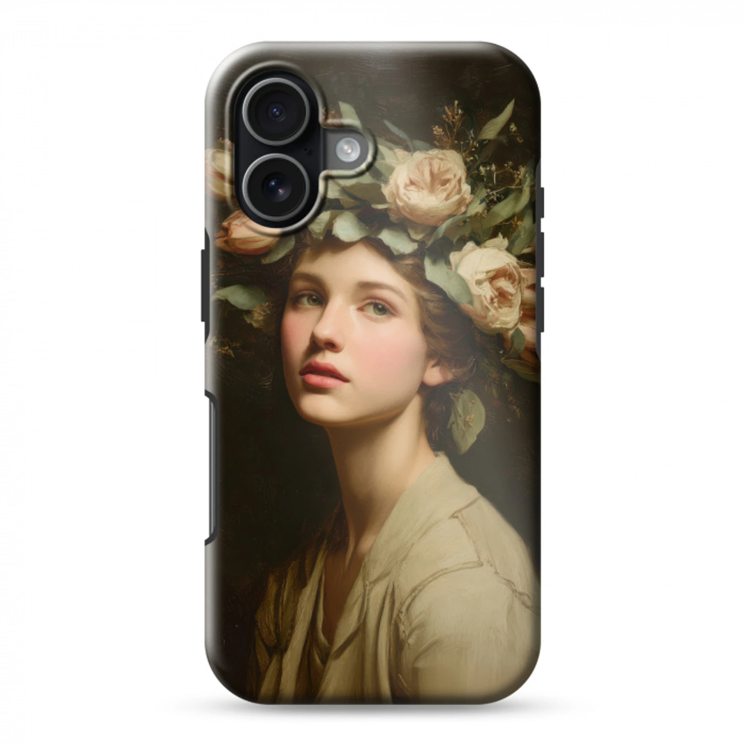 Bloemenstilte - Vrouw - Portret Toughcase MagSafe Apple iPhone 17 klein -3d