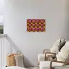 Modern - Patroon - Roze Tuinposter op houten frame 2 cm dik klein 845 -sfeer1