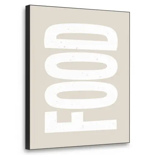 Food - Eten - Decoratie - Japandi Textielframe - compleet frame klein -3d