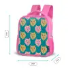 Kattengezichten - Sterren - Turquoise Kinderrugzak - Roze middel 863 -productfoto_formaten