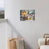 Kerstdorp - Huizen - Sneeuw - Kerst tuinposter los doek klein -sfeer8