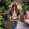 Hoed - Vrouw - Beige Dienblad Rechthoek middel -sfeer5
