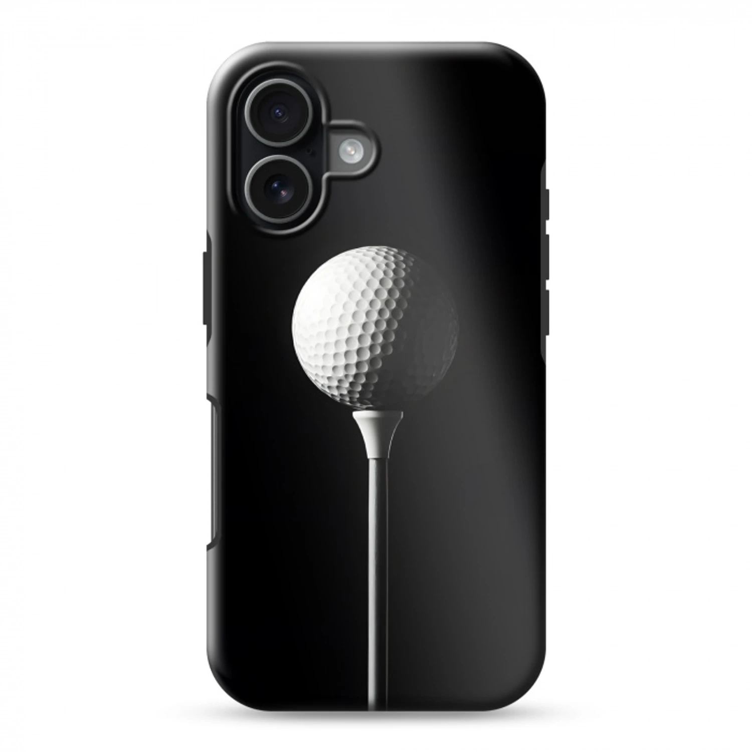 Golfbal - Minimalistisch - Wit Toughcase MagSafe Apple iPhone 17 klein -3d