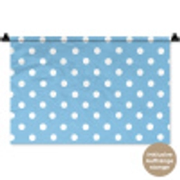 Polka - Dots - Blauw Wandkleed katoen klein 269 -t3d_DE