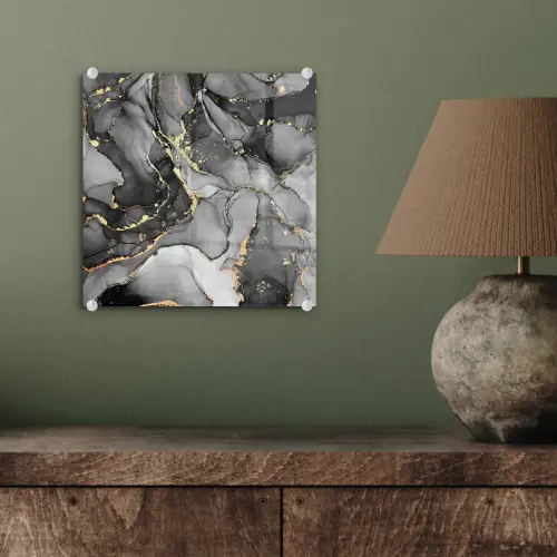 Marmer - Zwart - Goud - Grijs plexiglas 5mm klein -sfeer3