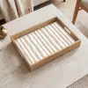 Minimalistisch - Strepen - Beige Dienblad Rechthoek middel 911 -sfeer1