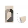 Grafisch gebogen motief - Beige fotobehang vinyl groot -3d