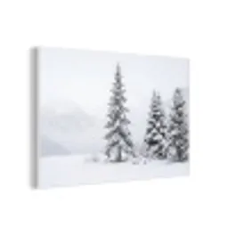 Fijnsparren - Sneeuw - Winter - Landschap - Stilte forex 5mm xxl -3d