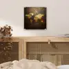 Wereldkaart - Goud - Roest plexiglas 5mm klein -sfeer4