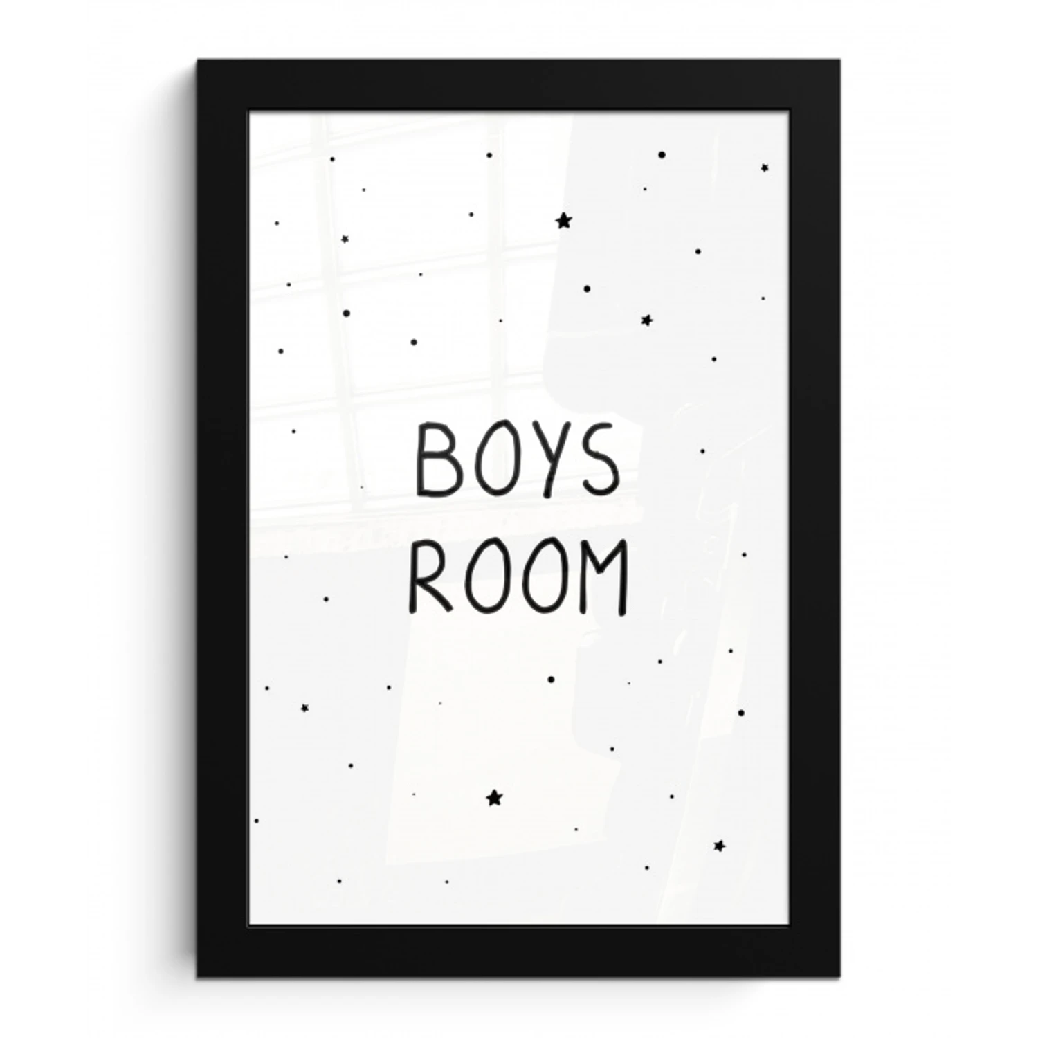 Quotes - Boys room - Spreuken - Jongens - Kind fotolijst zwart zonder passe partout klein -3d