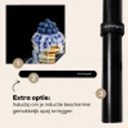 Pannenkoeken - Blauwe Bessen - Bord Inductie beschermer vinyl 3mm middel -zzzzzzz-induclip_NL