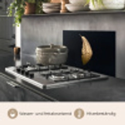 Bladeren - Luxe - Goud - Zwart - Natuur keuken achterwand spatscherm klein -usp_DE