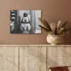 Pinguïn - Telefoon - Toilet - Zwart - Wit PET vilt klein -sfeer4