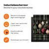 Kerstballen - Rood - Hulsttakken - Patroon Inductie beschermer vinyl 3mm klein -zzzzzzz-td-ups