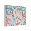Blauw - Roze - Bloemen PET vilt klein -3d