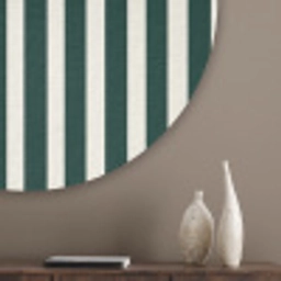 Strepen - Klassiek - Groen Akoestische PET Vilt - Rond klein 838 -sfeer5_closeup
