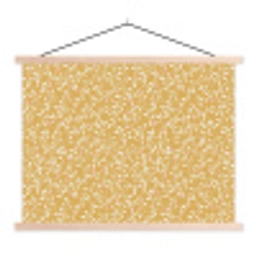 Takjes - Patroon - Oker textielposter latten blank klein 122 -3d