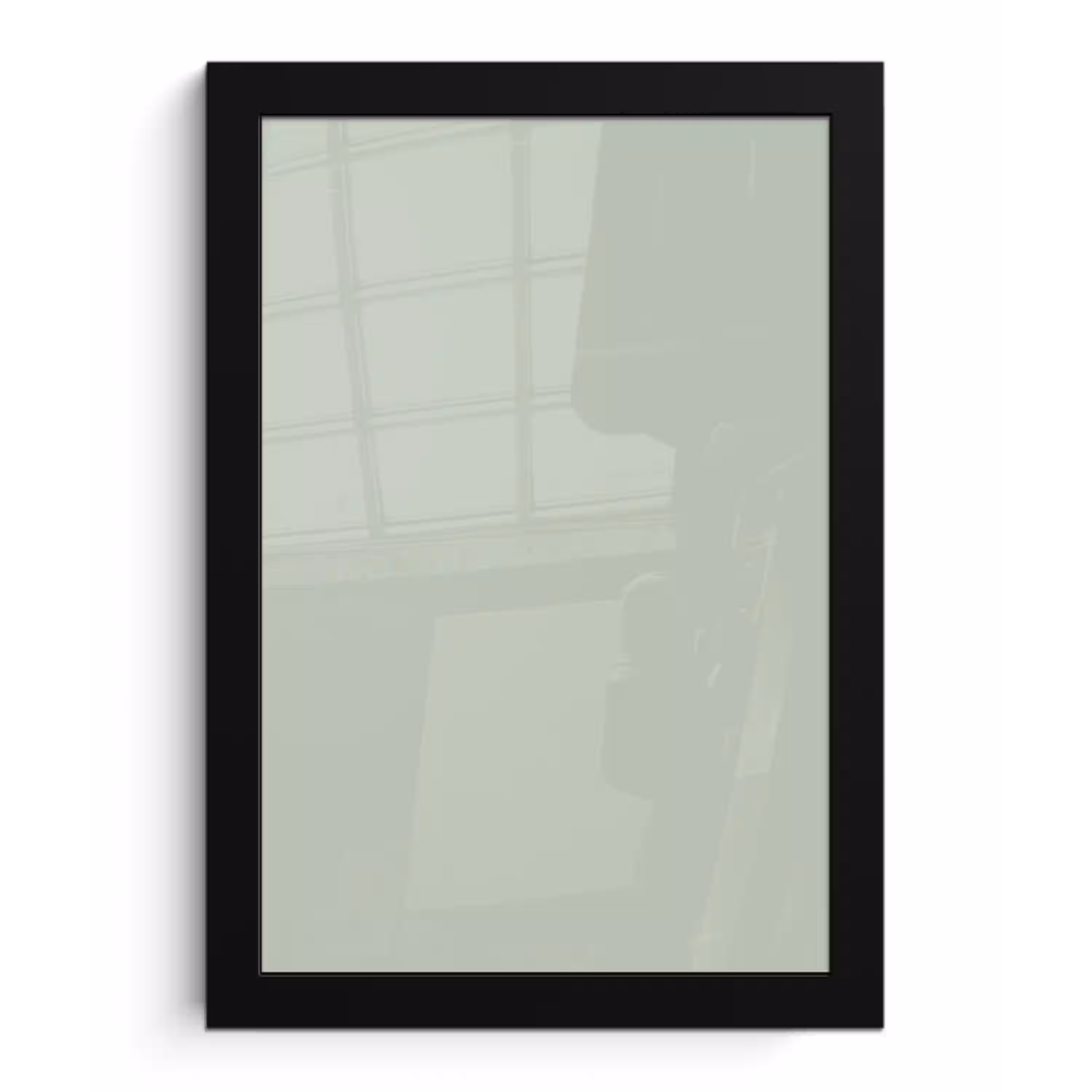 Frosted - Mint - Groen fotolijst zwart zonder passe partout klein 224 -3d