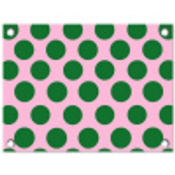 Polkadots - Patroon - Groen tuinposter los doek klein 239 -3d