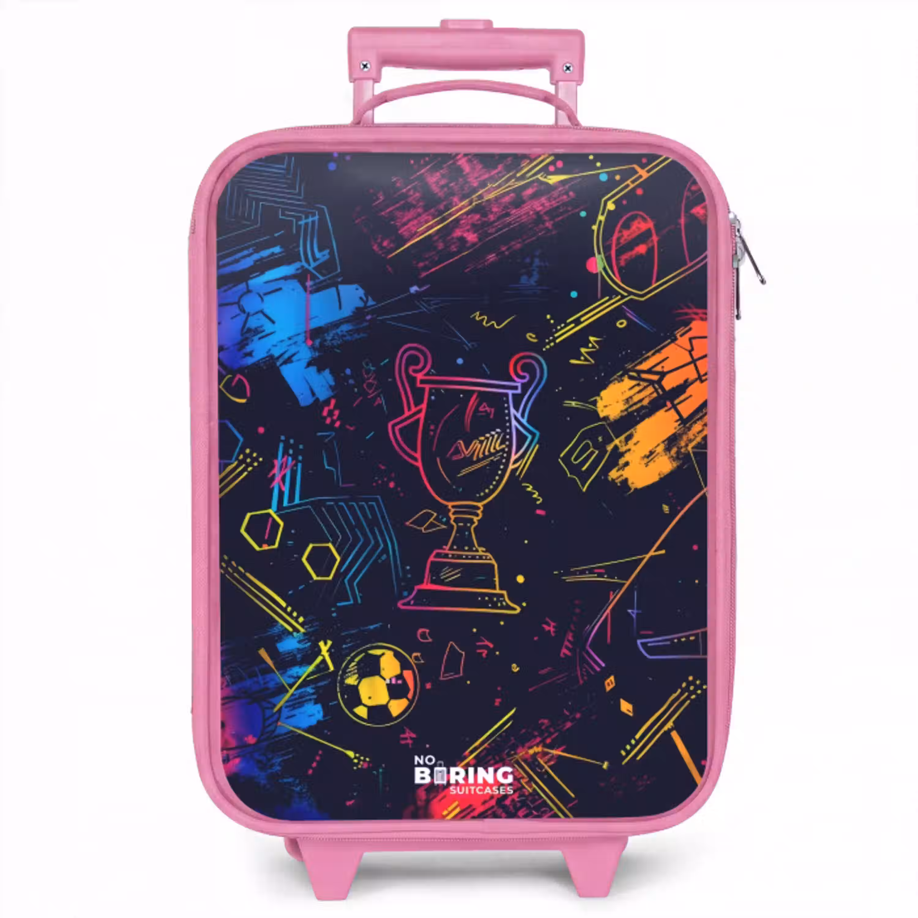 Neon sporttrofee design Kinderkoffer - Roze klein -zzz_website3d