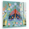 Vlinder - Sierlijk - Bloemen - Bladeren plexiglas 5mm klein -zzzproduct_nieuw