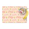 Rood - Roze - Katten - Bloemen Placemat vinyl groot 368 -zzzproduct_Kitchenyeah-website
