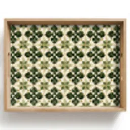Patroon - Tegel - Groen Dienblad Rechthoek middel 911 -z3d_shopping