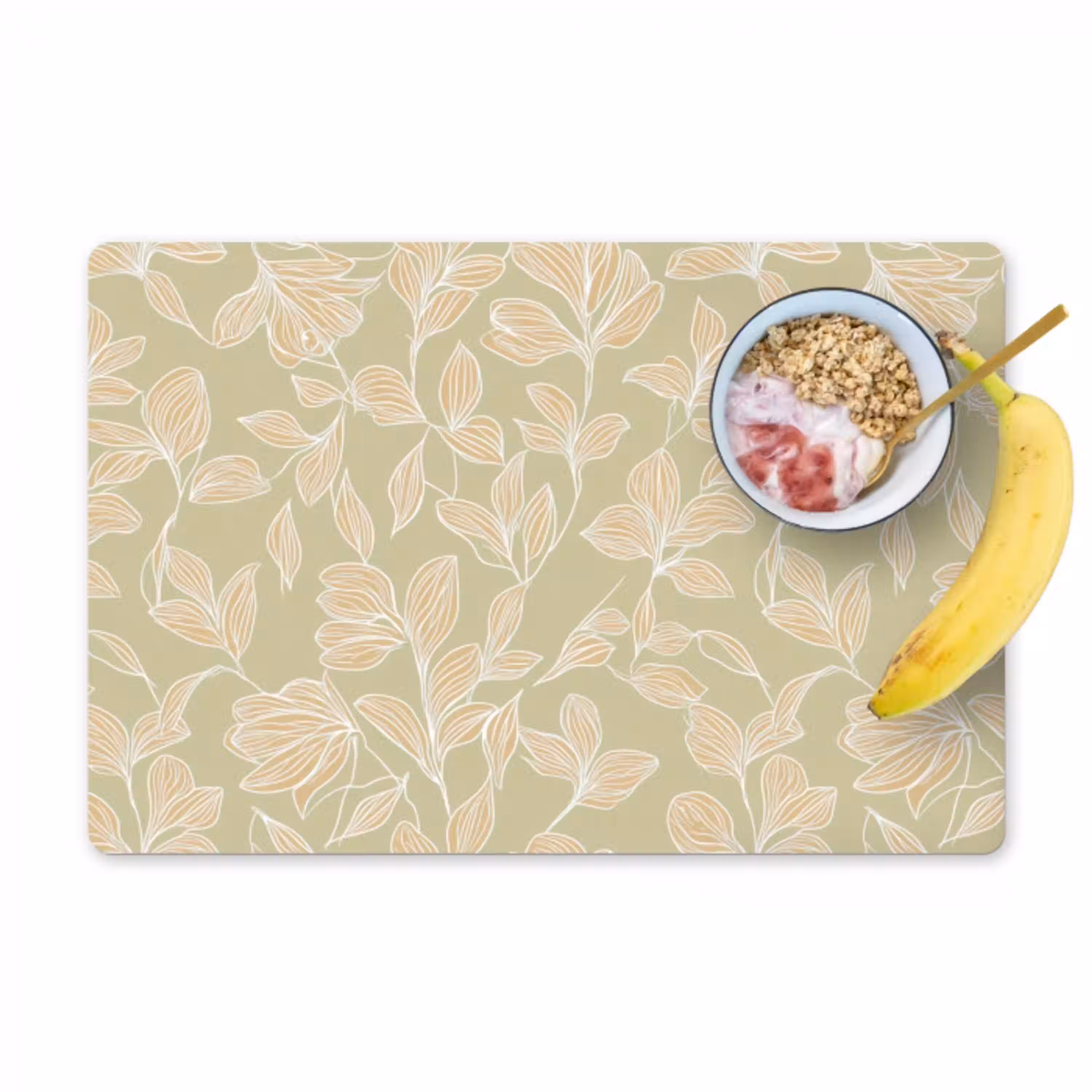Organisch - Subtiel - Groen Placemat vinyl groot 368 -zzzproduct_Kitchenyeah-website