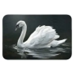 Zwaan - Water - Natuur - Realistisch - Wit Badmat klein -3d