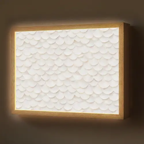 Schubben - Wit - Elegant Light Box met batterij (Wandlamp) middel 907 -z3d_website