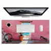 Zee - Roze - Cactus Muismat XXL klein -3d