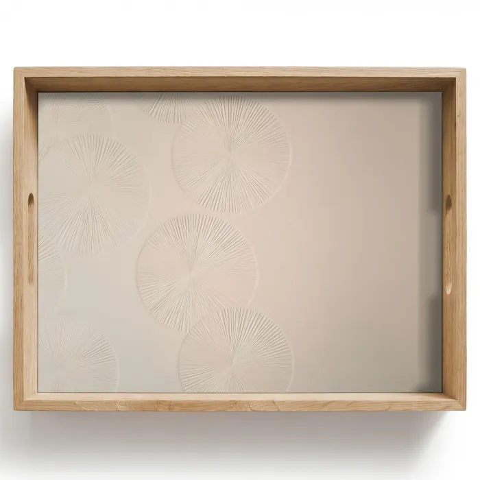 Japandi - Beige - Modern Dienblad Rechthoek middel -z3d_shopping