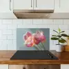 Tulpen - Roze - Stelen keuken achterwand spatscherm klein -sfeer2