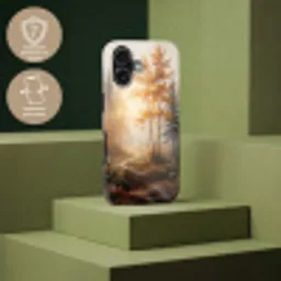 Bospad - Herfstbladeren - Natuur - Schilderachtig - Oranje Toughcase MagSafe Apple iPhone 17 klein -USP_PrintM_FR