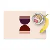 Zandloper - Symmetrisch - Rood - Paars Placemat vinyl groot -zzzproduct_Kitchenyeah-website
