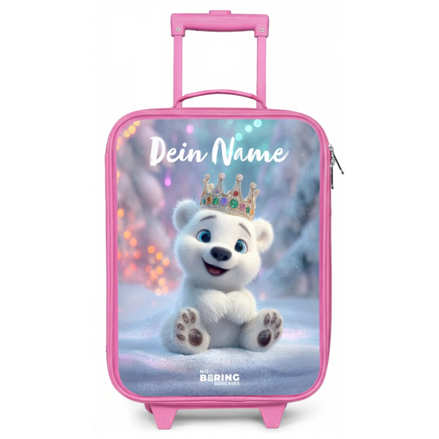 Ijsbeer - Kroon - Winter Kinderkoffer - Roze klein -zz3dotto
