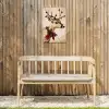 Gewei - Kerst - Rendier - Rood Tuinposter op houten frame 2 cm dik klein -sfeer4