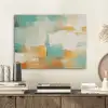 Kunst - Abstract - Blauw - Wit PET vilt klein -sfeer1