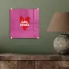 Girl power - Hart - Roze - Rood plexiglas 5mm klein -sfeer3