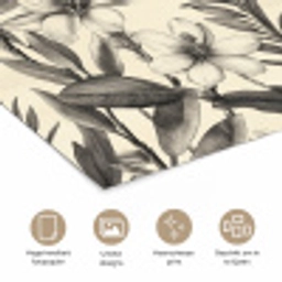 Klassiek - Botanisch - Zwart - Beige poster papier klein 62 -closeup_NL