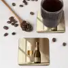 Champagne - Beige - Schaduw - Bubbels onderzetter kurk middel -sfeer2