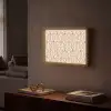 Geometrisch - Patroon - Beige Light Box met batterij (Wandlamp) middel 907 -sfeer1